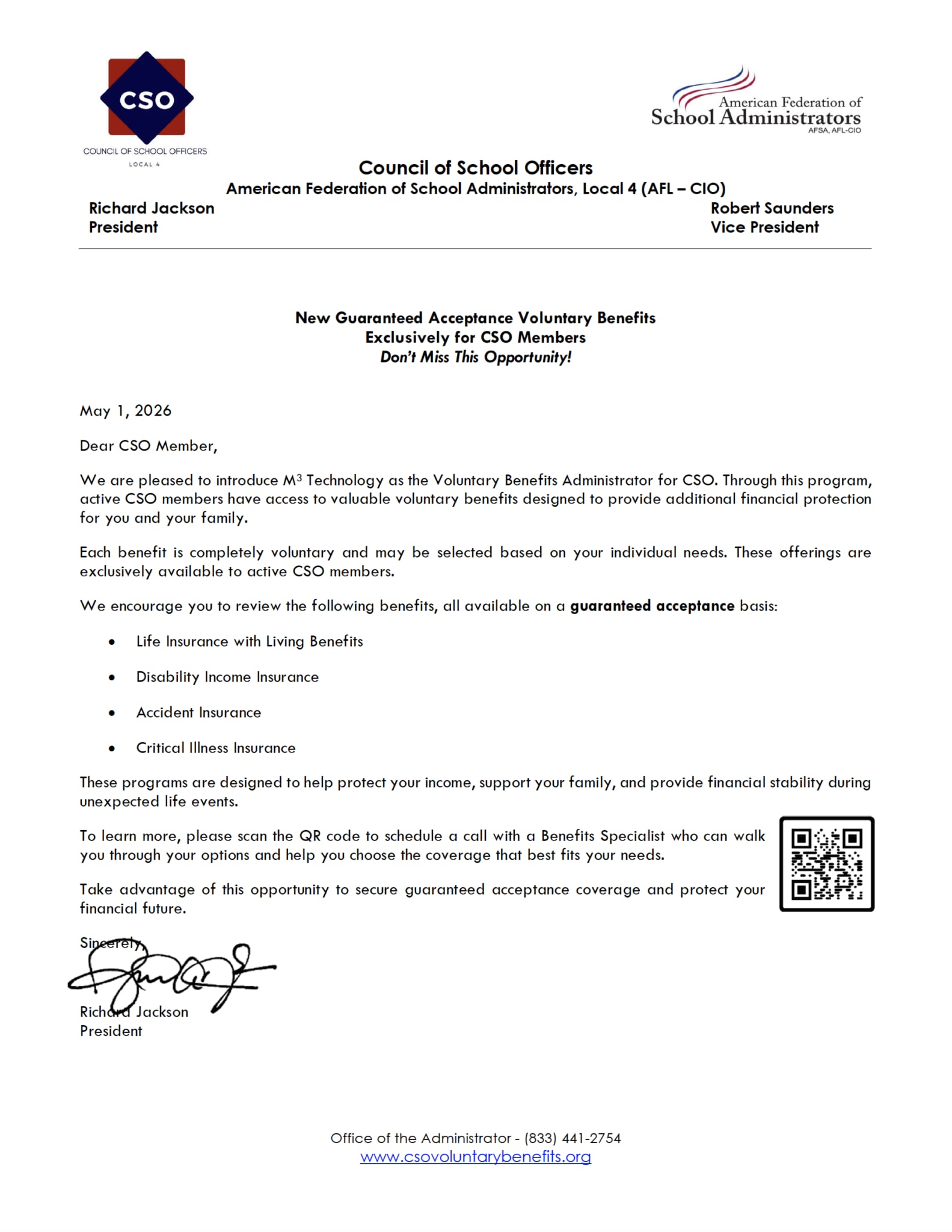 Message to members, published by the source site as an image. No text transcript is available.